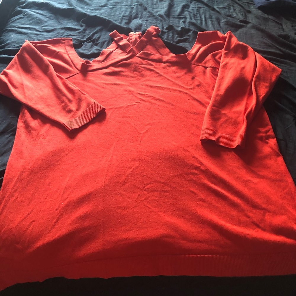 Off the shoulder sweater shirt